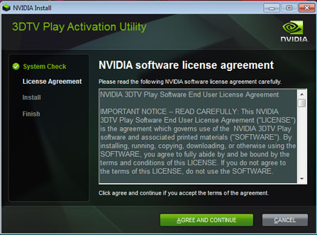3DTV Play Activation Utility