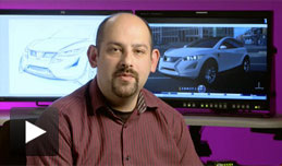 Watch video of ray tracing with CATIA Live Rendering.