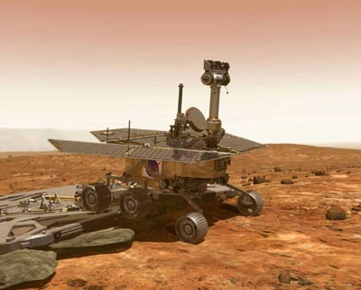 pictures of mars rover. Mars rover Spirit sends