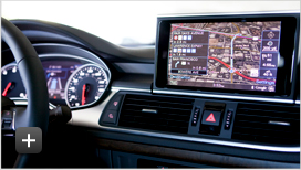 Audi infotainment and navigation system with live Google Earth