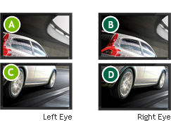 4-Display Coneections for 2-Display Stereo Mosaic