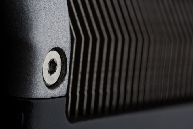 Construction detail showing the grill on the GTX 770 graphics card