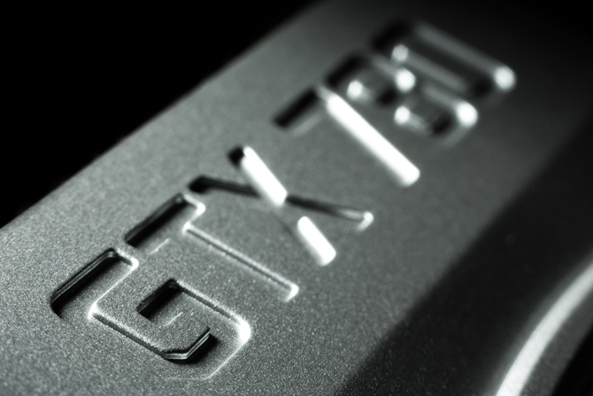 Close up of the GTX 780 graphics card model designation
