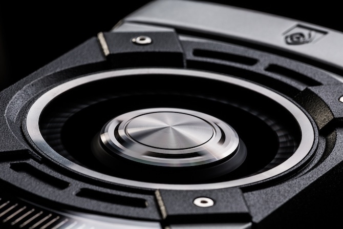 Fan detail on the GTX 780 Ti graphics card