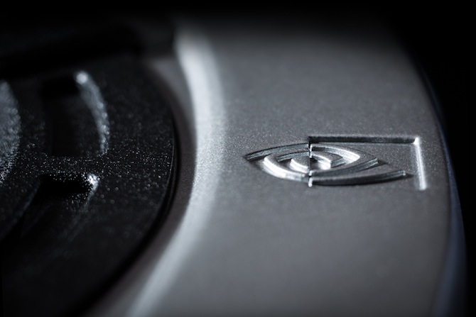 NVIDIA logo detail on the GTX 780 Ti graphics card